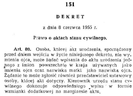 Jak przebiega proces zmiany nazwiska dziecka?