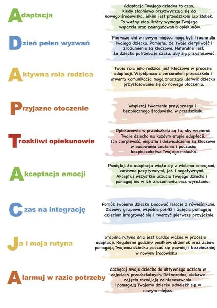 Adaptacja do żłobka