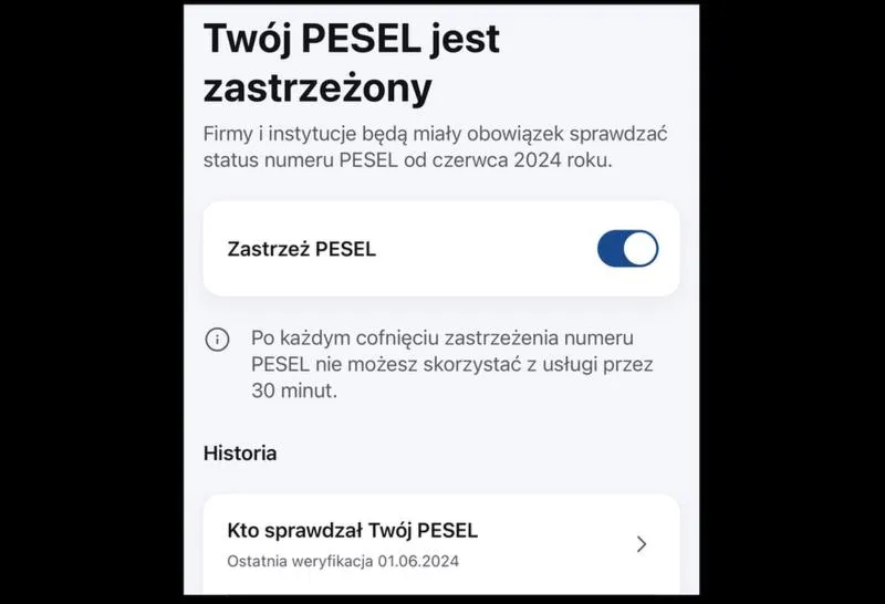 Dane zawarte w PESEL