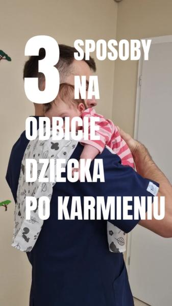 Odbijanie niemowlęcia po karmieniu