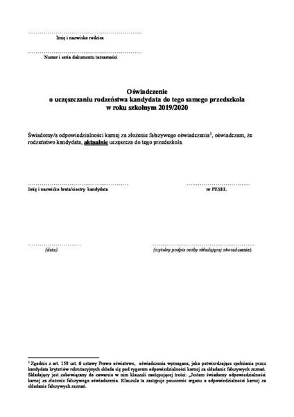 Odbiór dzieci z przedszkola