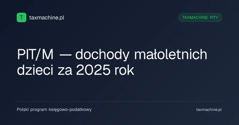 PIT dla dzieci