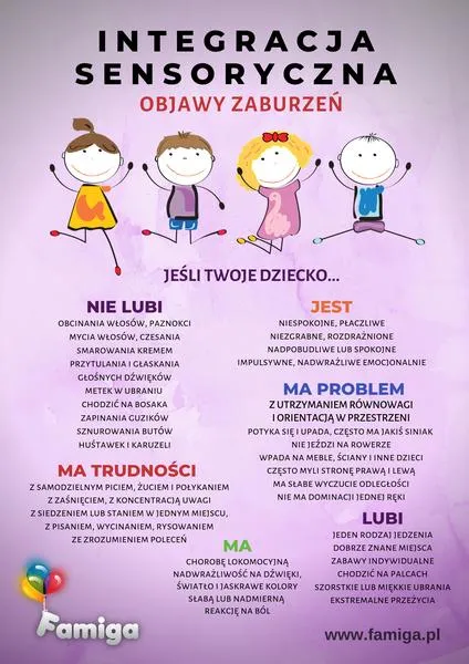 Przyczyny zaburzeń sensorycznych