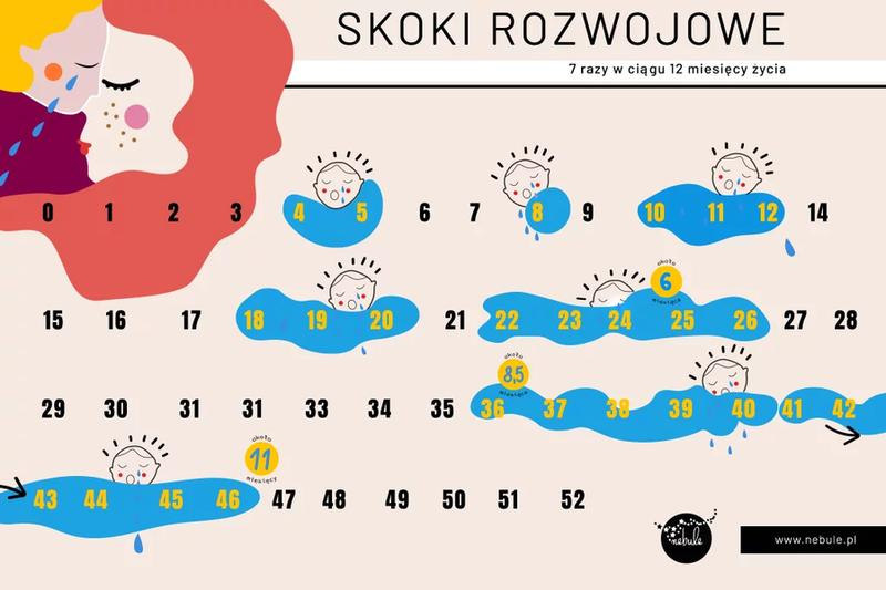Skoki rozwojowe niemowlaka