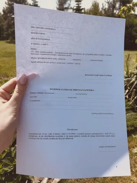 Zmiana nazwiska dziecka