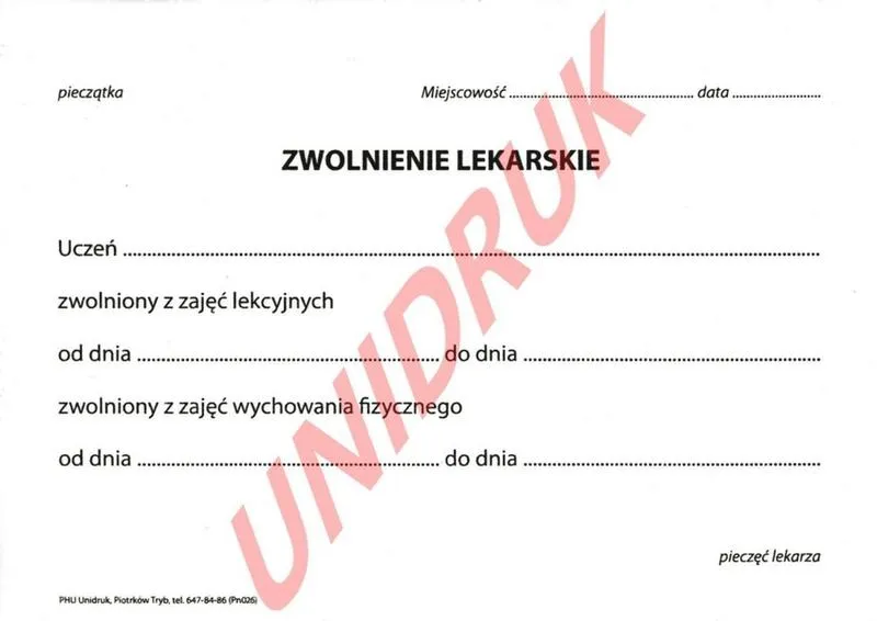 Zwolnienie na dziecko